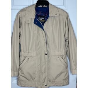 London Fog Thinsulate Coat XS Cream Tan Lined‎